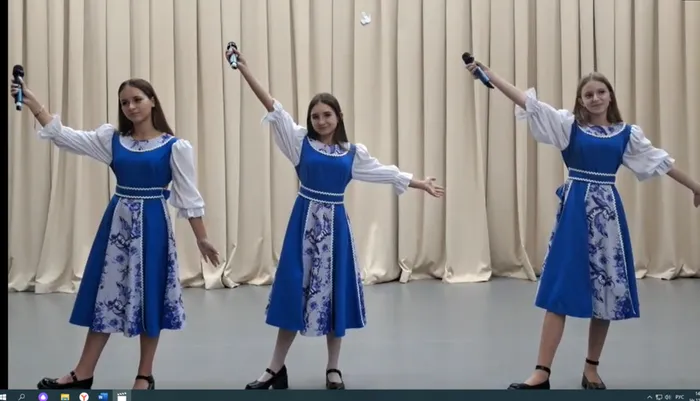 Вокальное трио «Забава», песня «Во кузнице», МКУК «Тахтинское СКО», рук. Сербина С.В.